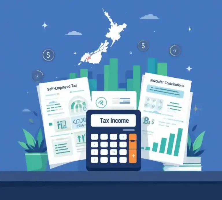 Tax Income & Self Employed Tax Calculator NZ Tax Percentage & Tax Paid Calculator